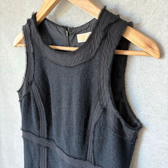 Michael Kors Black Boucle Wool Blend Sheath Knee Length Office Career Wear Sz 4 - Picture 4 of 9